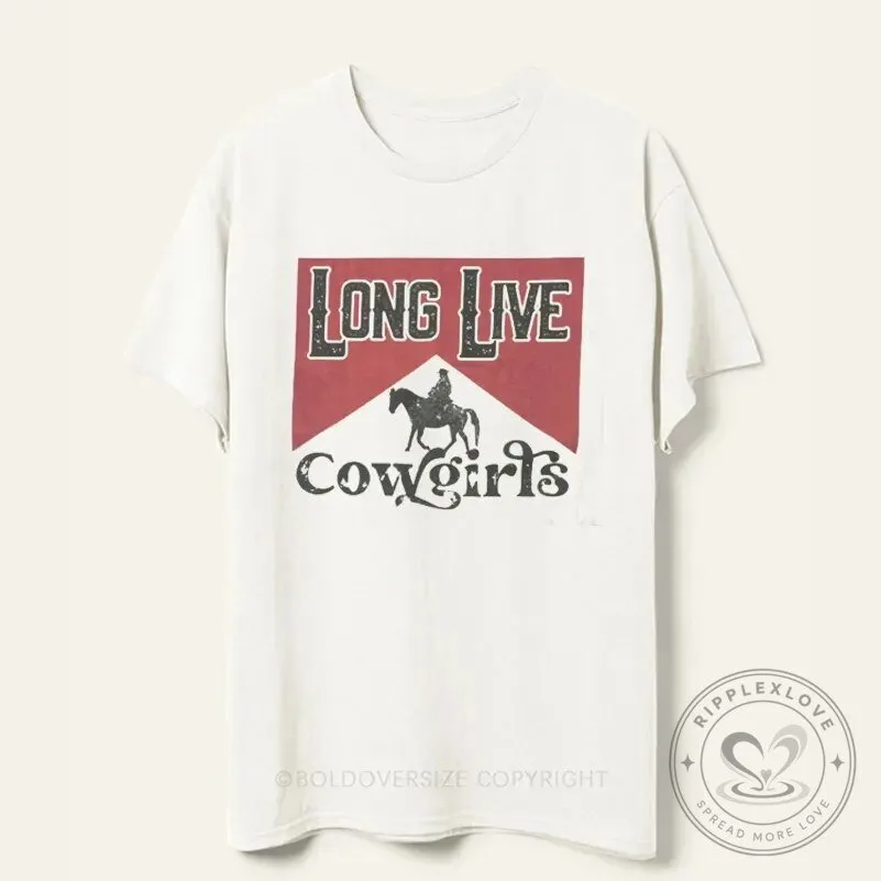 Vintage Long Live Cowgirls Western Rodeo Cowgirl Lifestyle T-Shirt 1 Vintage Long Live Cowgirls Western Rodeo Cowgirl Lifestyle T-Shirt
