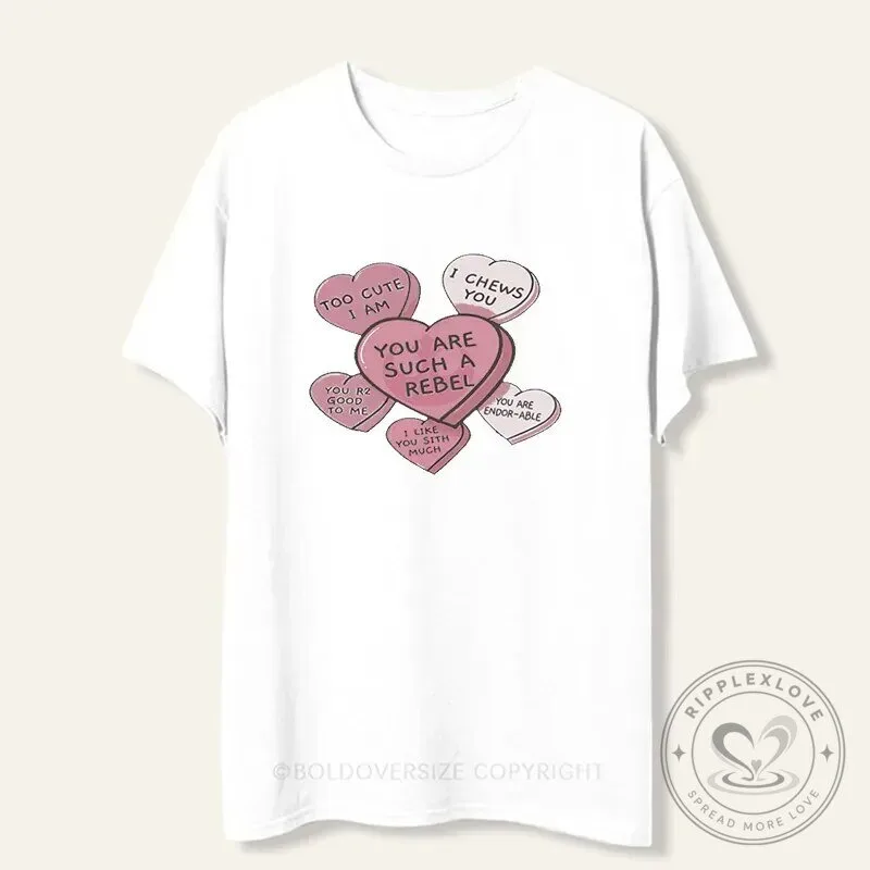Star Wars Valentines Day Candy Hearts Too Cute I Am T-Shirt