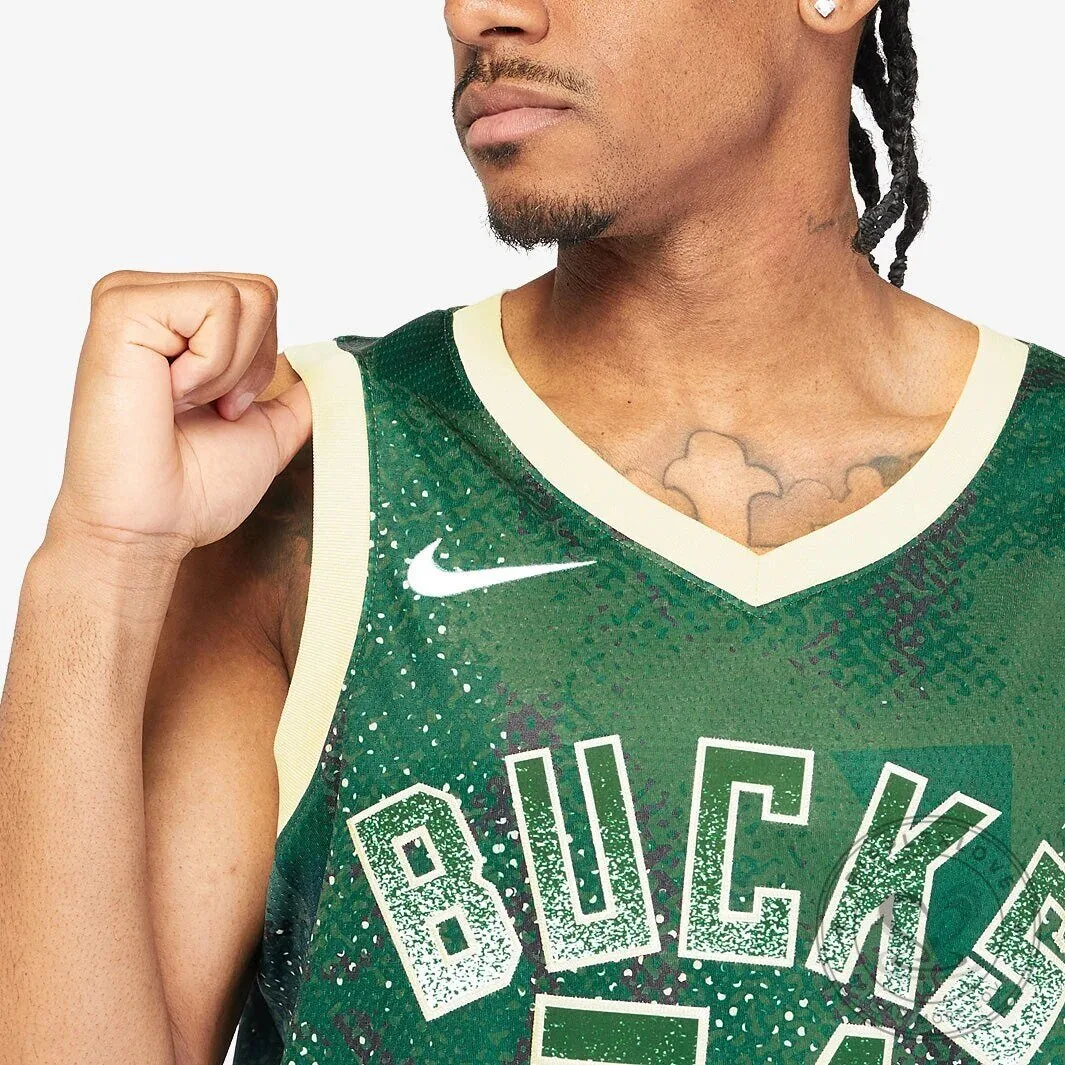 Milwaukee Bucks Green Select Series Jersey featuring Giannis Antetokounmpo 10 Milwaukee Bucks Green Select Series Jersey featuring Giannis Antetokounmpo