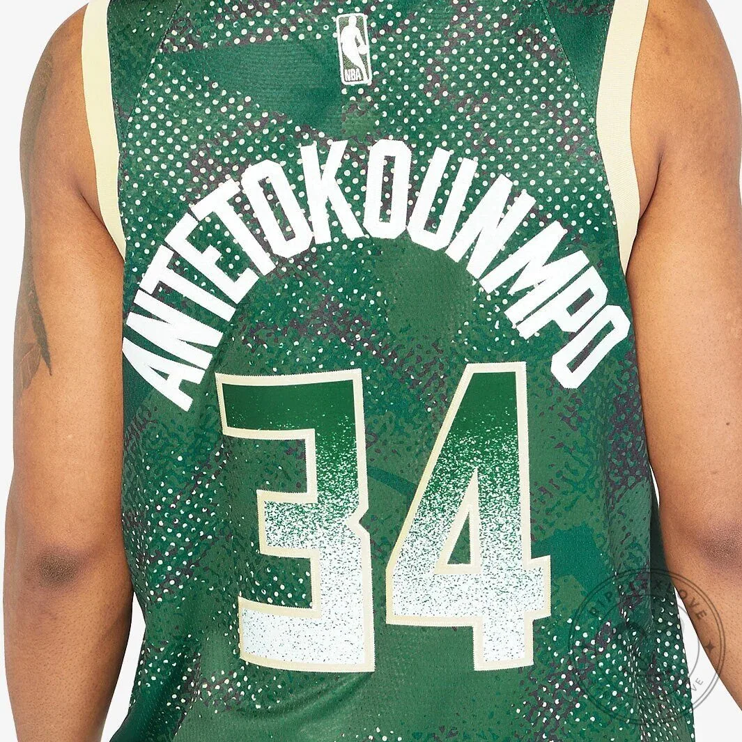 Milwaukee Bucks Green Select Series Jersey featuring Giannis Antetokounmpo 11 Milwaukee Bucks Green Select Series Jersey featuring Giannis Antetokounmpo