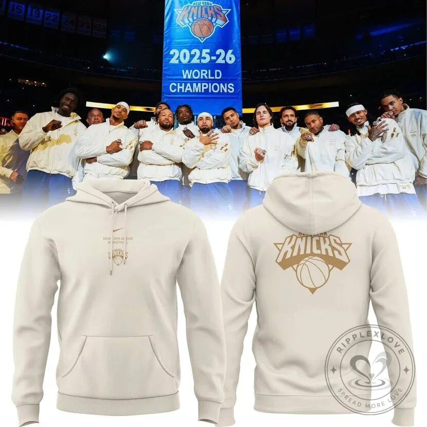 New York Knicks 2026 World Champions Night Hoodie