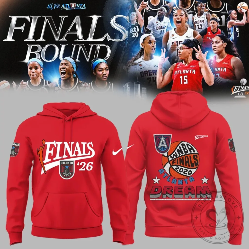 Red Hoodie for Atlanta Dream 2026 WNBA Finals Contenders Red Hoodie for Atlanta Dream 2026 WNBA Finals Contenders