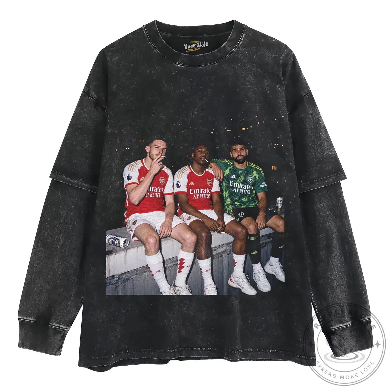 Declan Rice, Eberechi Eze, and David Raya Arsenal Football T-Shirt 12 Declan Rice, Eberechi Eze, and David Raya Arsenal Football T-Shirt