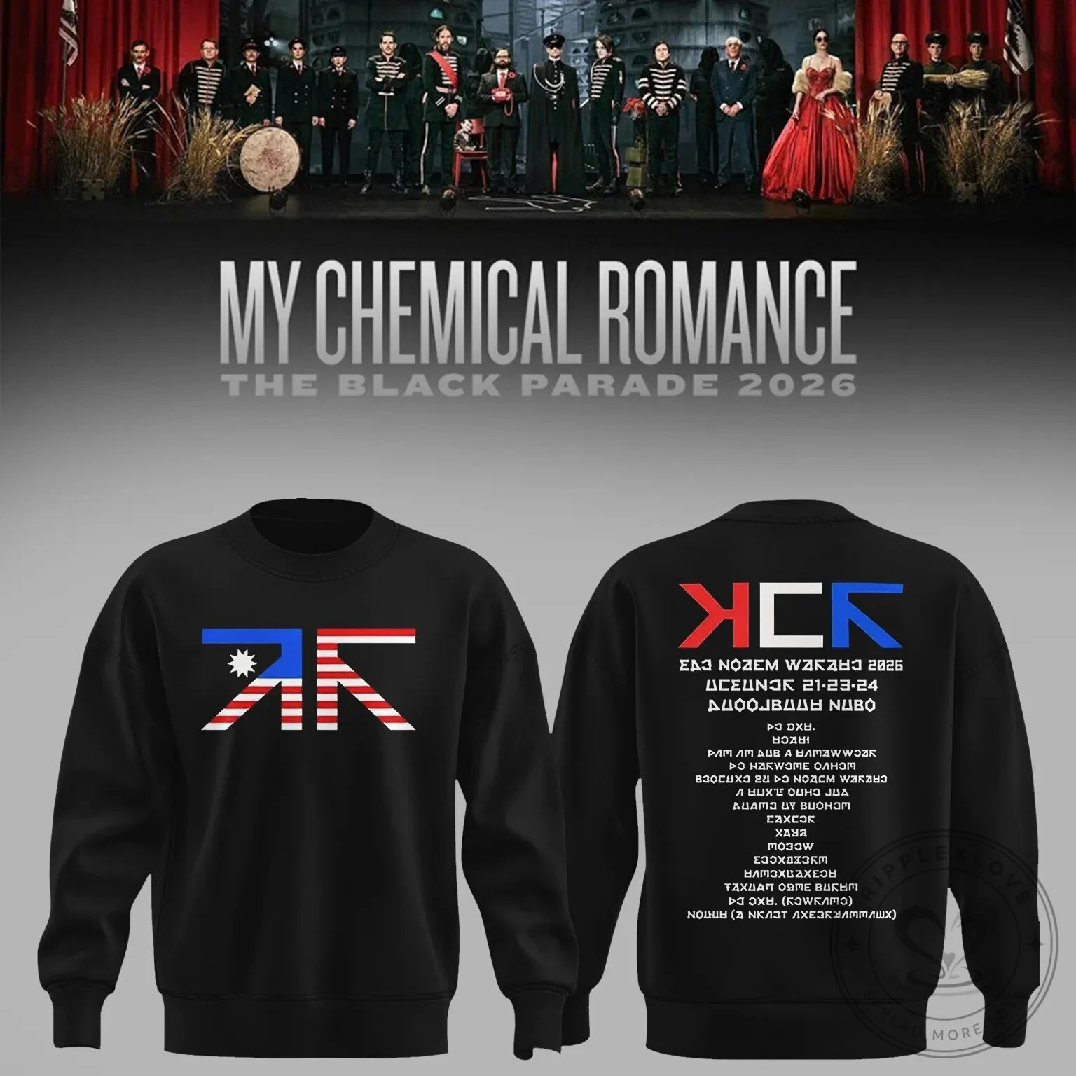 My Chemical Romance Los Angeles The Black Parade 2026 Concert Sweatshirt