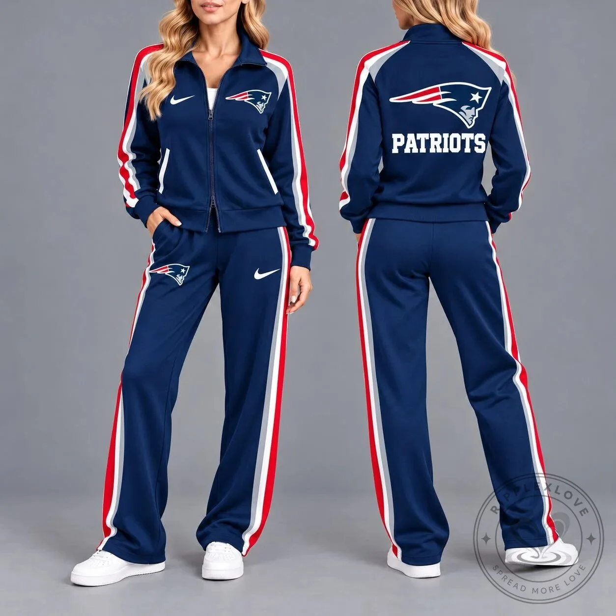 New England Patriots Women's Full-Zip Track Jacket