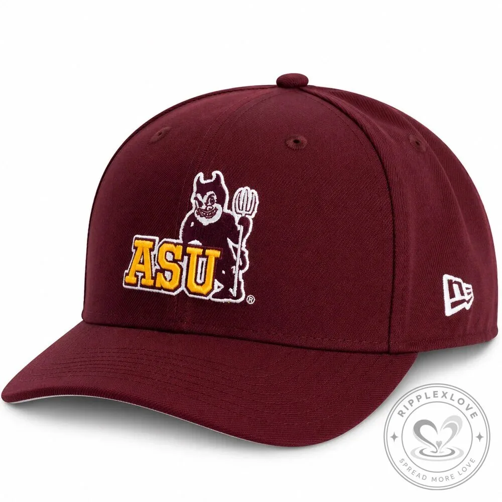 Arizona State Sun Devils Sparky Mascot Maroon Baseball Cap Hat