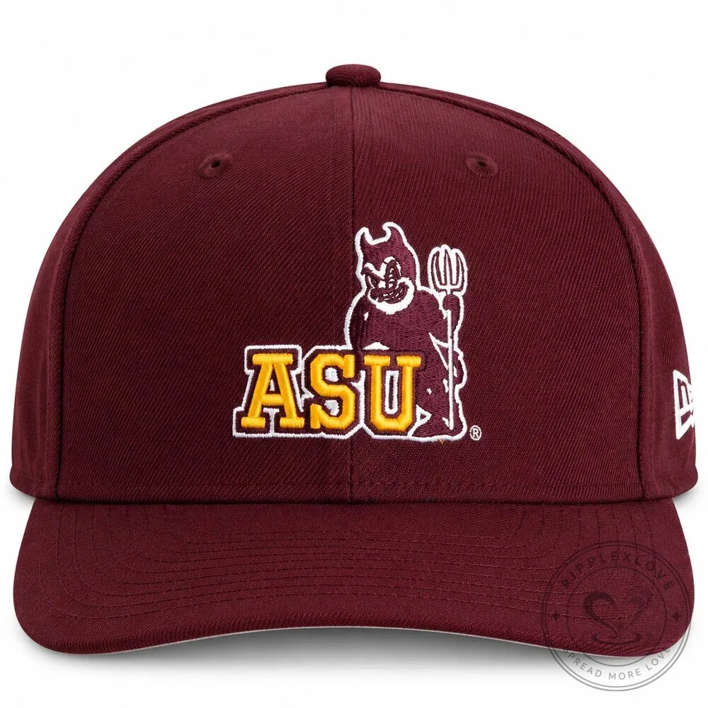 Arizona State Sun Devils Sparky Mascot Maroon Baseball Cap Hat 6 Arizona State Sun Devils Sparky Mascot Maroon Baseball Cap Hat