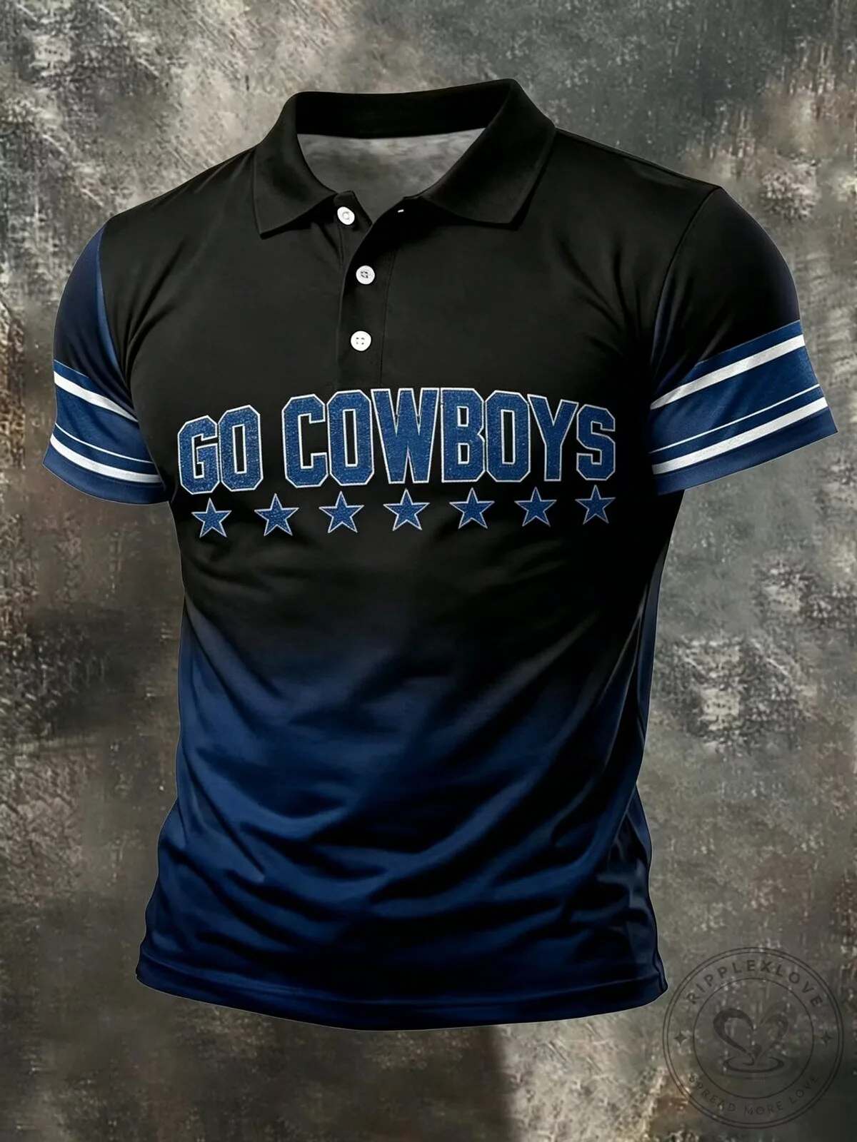 Dallas Cowboys Go Cowboys Football Fan Polo Shirt